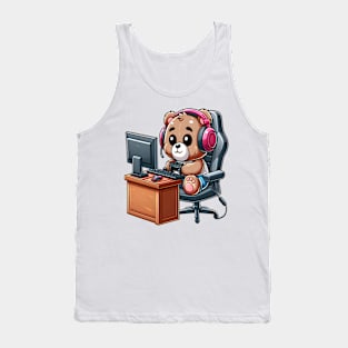 Cute Bear Pc Gamer Kawaii Tank Top